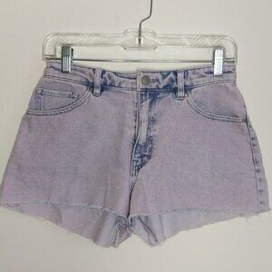 Tinsel Purple Tinted Denim Jean Cutoff Shorts